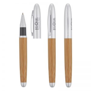 Bamboo pen with removable cap BA9150