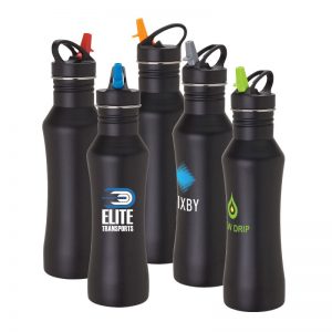 Stainless steel 22 oz bottle with logo. BPA free Item KW1502